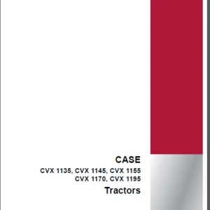 Case IH Tractor CVX 1135, CVX 1145, CVX 1155, CVX 1170, CVX 1195 Operator's Manual - PDF DOWNLOAD