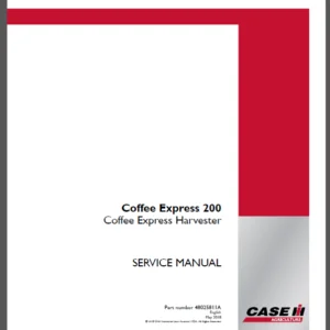 Case IH Tractor Coffee Express 200 Coffee express harvester Service Manual - PDF Download