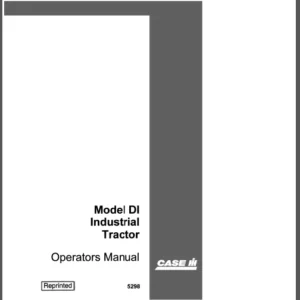 Case IH Tractor DI Operator's Manual - PDF DOWNLOAD