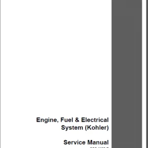 Case IH Tractor Engine, Fuel & Electrical System Kohler Service Manual GSS 1465 - PDF DOWNLOAD
