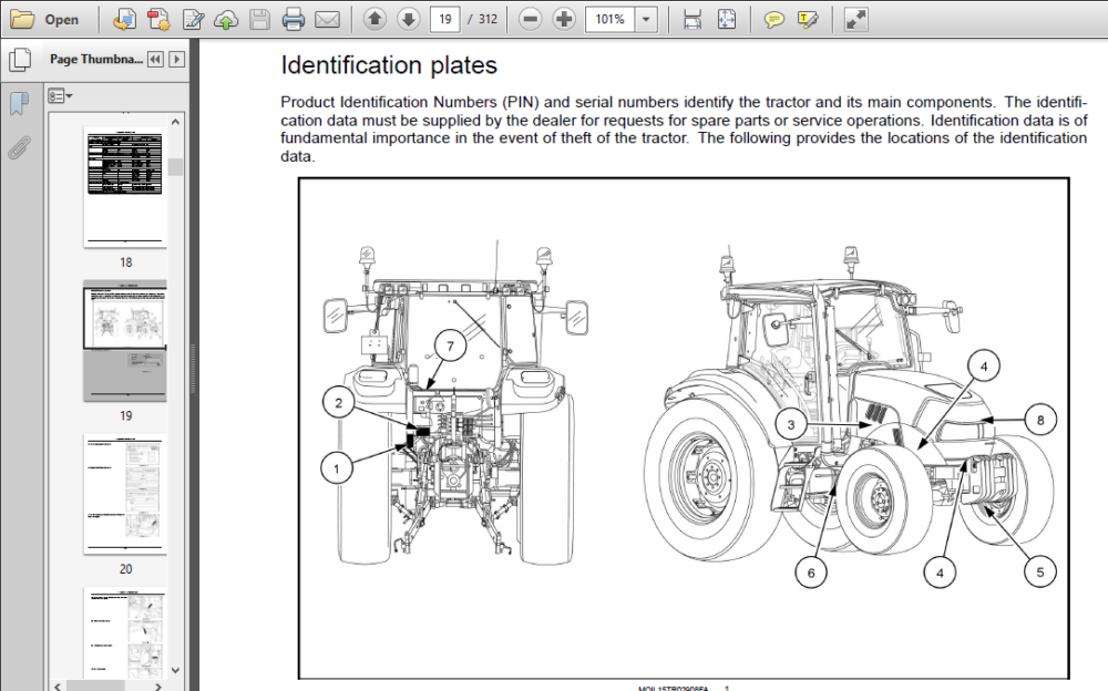 Case IH Tractor FARMALL 95U,105U,115U Operator's Manual - PDF DOWNLOAD