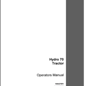 Case IH Tractor Hydro 70 Operator's Manual - PDF DOWNLOAD