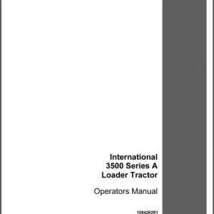 Case IH Tractor International 3500 Series A Loader Tractor Operator's Manual - PDF DOWNLOAD