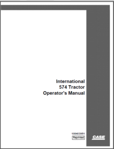 Case IH Tractor International 574 Operator's Manual - PDF DOWNLOAD ...