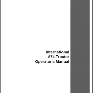Case IH Tractor International 574 Operator's Manual - PDF DOWNLOAD