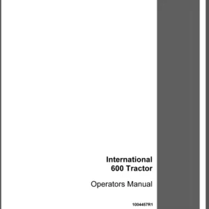 Case IH Tractor International 600 Operator's Manual - PDF DOWNLOAD