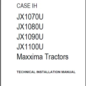 Case IH Tractor JX1070U JX1080U JX1090U JX1100U Operator's Manual - PDF DOWNLOAD