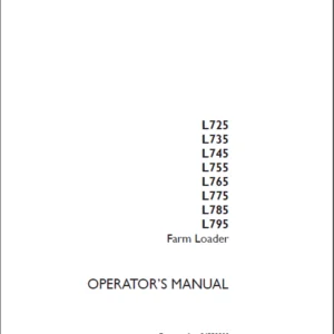 Case IH Tractor L725,735,745,755,765,775,785,795 Farm Loader Operator's Manual - PDF DOWNLOAD