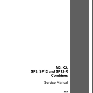 Case IH Tractor M2,K2,SP9,SP12,SP12 R Combine Dealers Service Manual - PDF DOWNLOAD