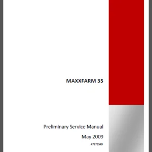 Case IH Tractor MAXXFARM 35 Service Manual - PDF DOWNLOAD