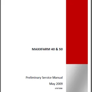 Case IH Tractor MAXXFARM 40, MAXXFARM 50 Service Manual - PDF DOWNLOAD