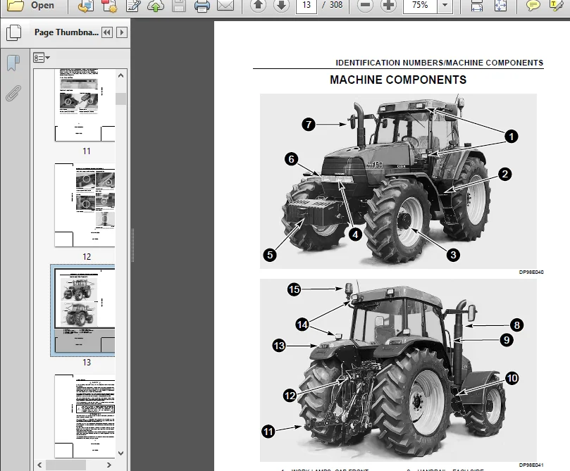 Case IH Tractor MX150 and MX170 Operator's Manual - PDF DOWNLOAD - Image 4