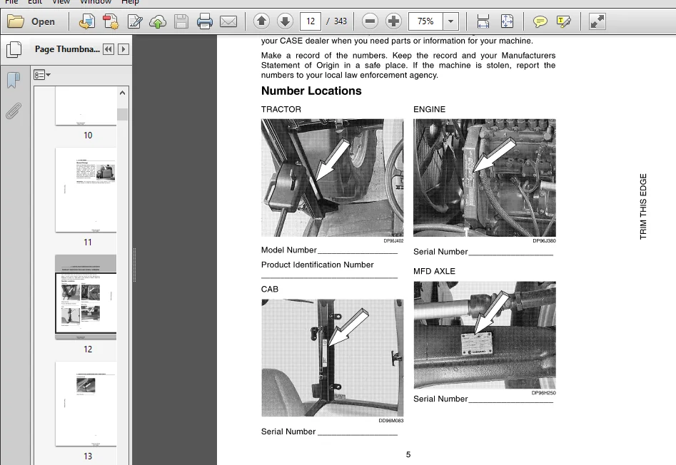 Case IH Tractor MX150,MX170 JJa0108301 And Aft Operator's Manual - PDF DOWNLOAD - Image 4
