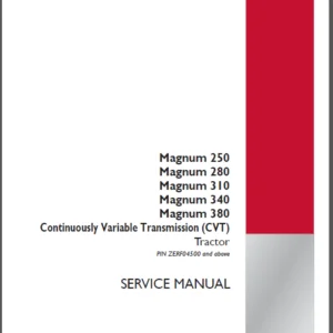 Case IH Tractor Magnum 250, 280, 310, 340 Powershift Service Manual - PDF DOWNLOAD