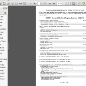 Case IH Tractor Magnum and MX215,MX245,MX275,MX305 Series Service Manual - PDF DOWNLOAD