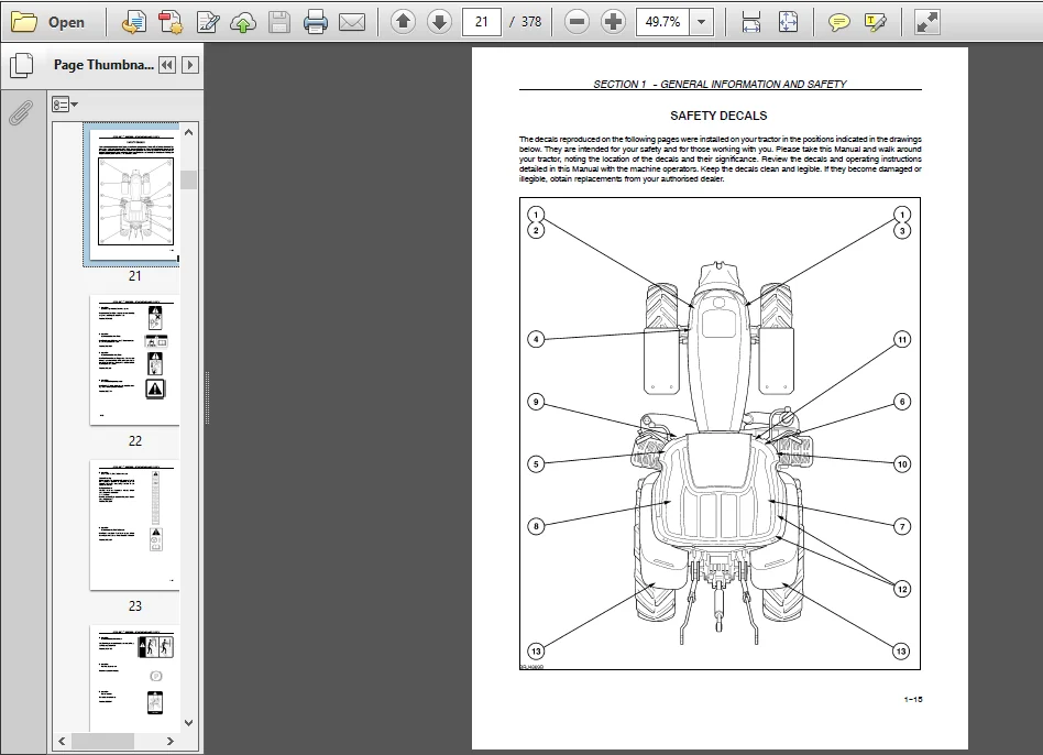 Case IH Tractor Maxxum Pro 110,115,120,125,130,140 Operator's Manual - PDF DOWNLOAD - Image 3