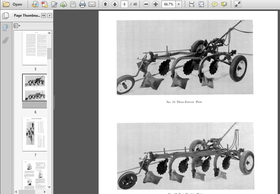 Case IH Tractor Mccormick #15 Tractor Plow Operator's Manual - PDF DOWNLOAD - Image 3