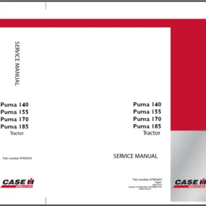 Case IH Tractor PUMA 140, PUMA 155, PUMA 170, PUMA 185 SWB Service Manual - PDF DOWNLOAD