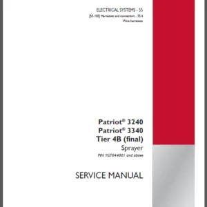 Case IH Tractor Patriot 3240, Patriot 3340 Tier 4B final Sprayer Service Manual - PDF DOWNLOAD