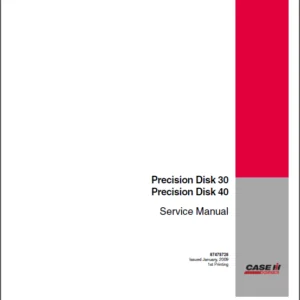 Case IH Tractor Precision Hoe 800 Service Manual - PDF DOWNLOAD
