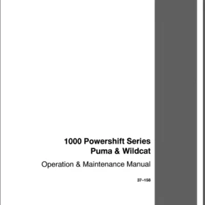 Case IH Tractor Puma & Wildcat 1000 Powershift COMPLETE Operator's Manual - PDF DOWNLOAD