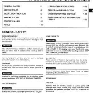 Cbr Cbr600 1997 - 2000 Service Manual - DOWNLOAD