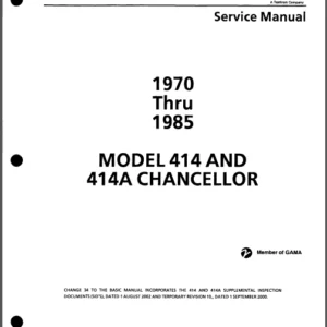 Cessna 414 & 414A Aircraft Shop Manual 1970 - 1985 - DOWNLOAD