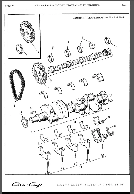 Chris Craft Marine Engine 283 327 F V8 Parts Manual - DOWNLOAD - Image 3