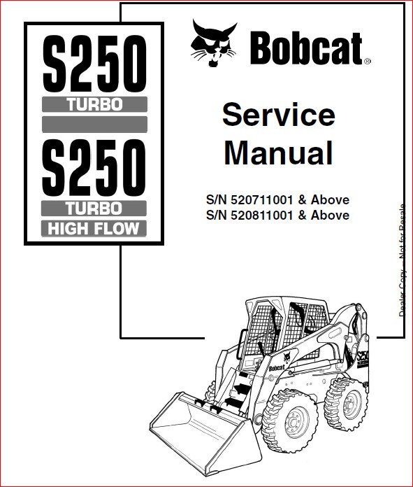 BOBCAT S250 S300 LOADER SERVICE REPAIR WORKSHOP MANUAL - PDF DOWNLOAD