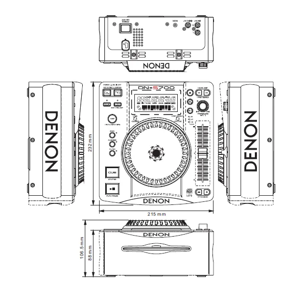 Denon Dn-s700 Table Top Single Cd Mp3 Player Service Manual PDF DOWNLOAD - Image 3