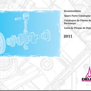 Deutz 2011 Engine Spare Parts Catalogue Manual - Download