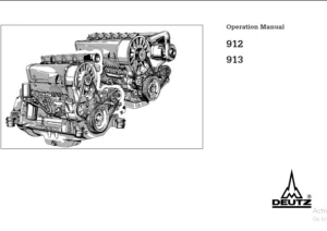 Deutz 912 And 913 Series Engine Operation Manual - Download