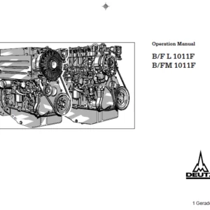 Deutz Fl1011 Operators Service Manual - Download