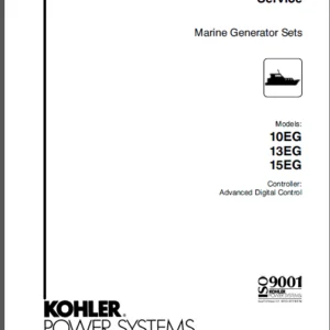 Kohler Generator 10eg 13eg 15eg  Service Manual - PDF DOWNLOAD
