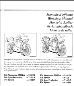 Ducati 916 1994 - 1998 Workshop Service Repair Manual - Download