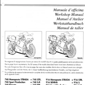 Ducati 916 1994 - 1998 Workshop Service Repair Manual - Download