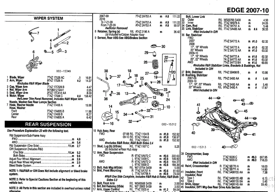 Edge 2007 2008 2009 2009 2010 Factory Parts Manual Instant - Pdf Download - Image 4
