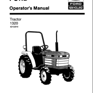 Ford New Holand 1320 Tractor Operators Manual - DOWNLOAD