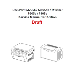 Fuji Xerox Docuprint M205b M105ab M105b P205b P105b Color Laser Printer Service Repair Manual - DOWNLOAD