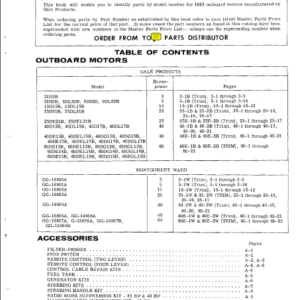 Gale Sea King Outboard Motor Parts Manual 1963 - DOWNLOAD