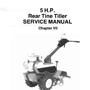 Gilson 5 Hp Tiller Service Manual 1980 - 1985 - DOWNLOAD