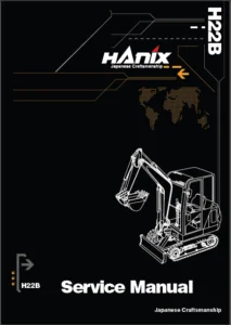 Hanix H22b Mini Excavator Service And Parts Manual - DOWNLOAD
