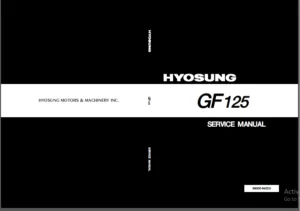 Hyosung Gf125 Gf 125 Factory Service Repair Manual - Pdf DOWNLOAD