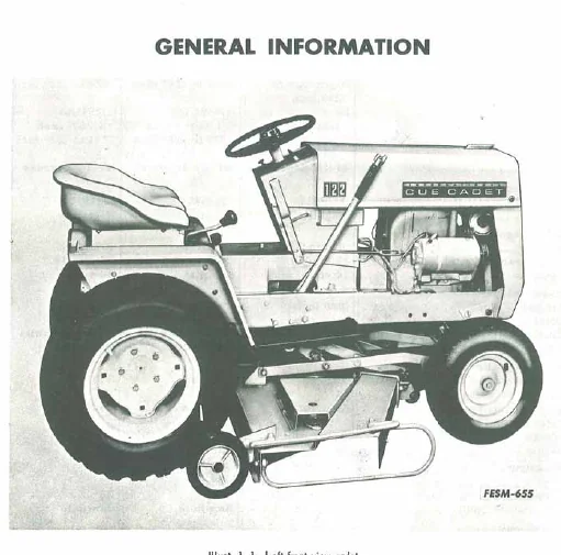 International Ih Cub Cadet 71 102 122 123 Tractor Service Manual - DOWNLOAD - Image 4