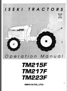 Iseki Tm215f Tm217f Tm223f Operation Manual - DOWNLOAD