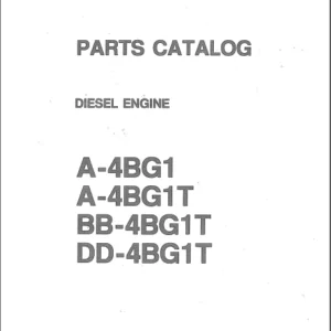 Isuzu A-4BG1 A-4BG1T BB-4BG1T DD-4BG1T DIESEL ENGINE Parts Manual - DOWNLOAD