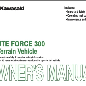 Kawasaki Brute Force 300 Kvf300cc Owners Manual Year 2012 - Download
