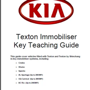 Kia Texton Immobiliser Key Teaching Guide Manual - DOWNLOAD
