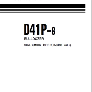 Komatsu D41p 6 Dozer Bulldozer Parts Book - PDF DOWNLOAD