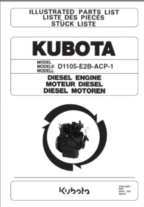 Kubota D1105 Diesel Engine Parts Manual - DOWNLOAD
